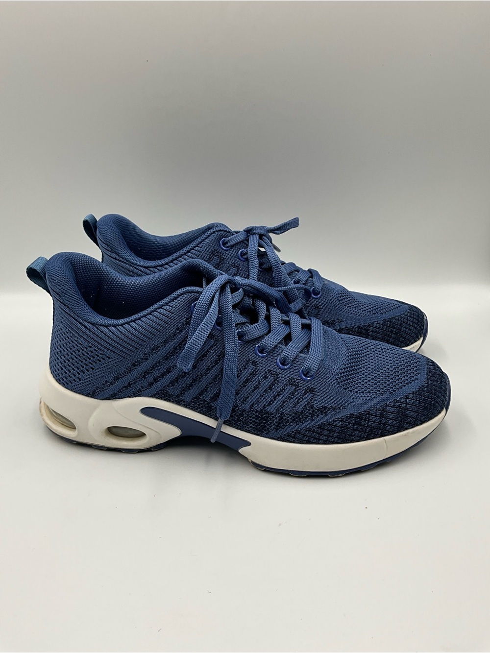 Mishansha Sneakers Size 8.5 Navy Blue Knit Athletic Sneakers